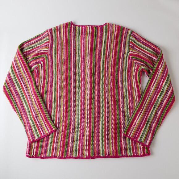 August Max Multicolor Striped Sweater - Picture 2 of 11
